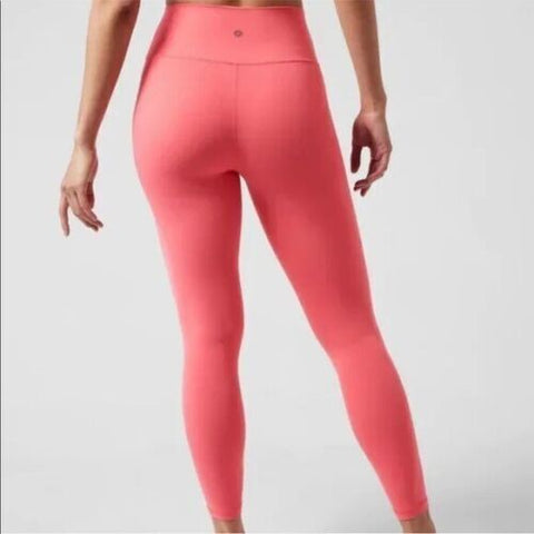 Athleta, Pants & Jumpsuits, Athleta Womens Size Xs Elation 78 Tight Coral  Pink Legging Yoga Compression