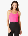 BEYOND YOGA HOT PINK CROP CAMI - M/L