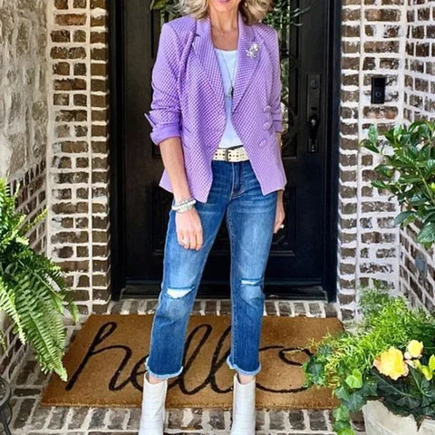 Cabi 2025 check blazer