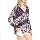 FREE PEOPLE ISABELLE BOHO TOP - S/M