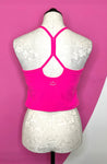 BEYOND YOGA HOT PINK CROP CAMI - M/L