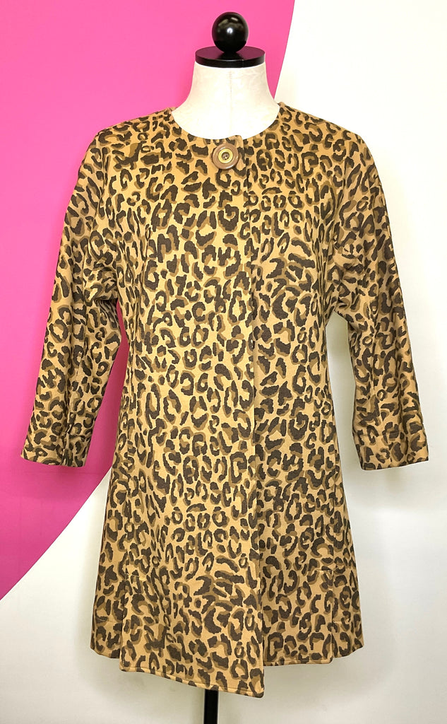 CAbi, Jackets & Coats, Nwot Cabi Fall 223 Sophia 3 Piece Set Jacket Top  Skirt Leopard Print 4602