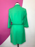 VERO MODA RENE HOLLY GREEN DRESS - M