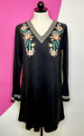 THML NEW BOHO EMBROIDERED DRESS - M