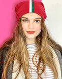 STRIPE BEANIES - SATIN LINED - MORE COLORS