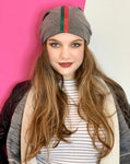STRIPE BEANIES - SATIN LINED - MORE COLORS