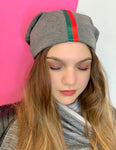 STRIPE BEANIES - SATIN LINED - MORE COLORS