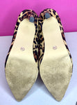 LEOPARD PRINT HEELED BOOTIES - 39 (8-9)