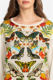 JOHNNY WAS BUTTERFLY SWEATER - M