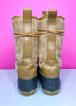 TORY BURCH ARGYLE LACE UP DUCK BOOT - 7