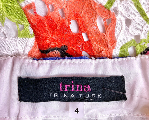 TRINA TURK MILEY FLORAL LACE DRESS - 4 UpScaleIT TRINA TURK MILEY FLORAL LACE DRESS - 4 UpScaleIT