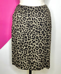 CABI JUNGLE PONTE LEOPARD SKIRT - 6 & 8