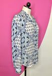 L'AGENCE BIANCA SILK BLOUSE - S