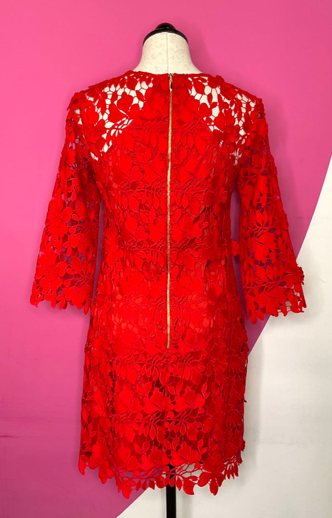 TRINA TURK ROWEN RED LACE DRESS - 2 UpScaleIT TRINA TURK ROWEN RED LACE DRESS - 2 UpScaleIT