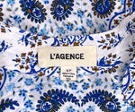 L'AGENCE BIANCA SILK BLOUSE - S