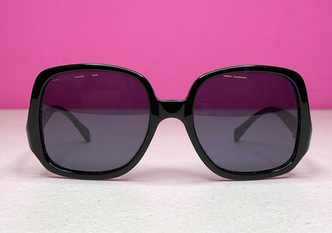 Chanel CC Logo Sunglasses in Black Acetate Cellulose fibre ref.752777 -  Joli Closet